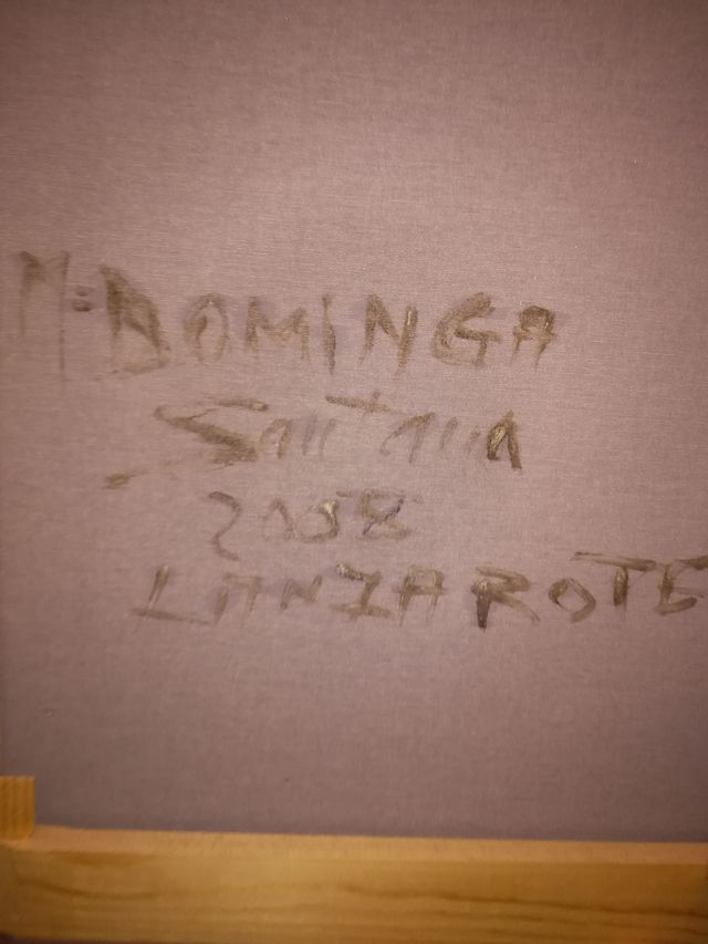 Óleo sobre lienzo de M. Dominga Santana.103×85cm.