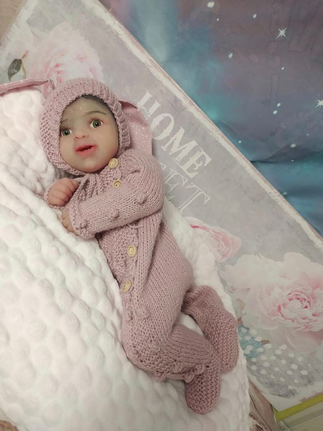 Reborn silicona 50 cm sistema pipí