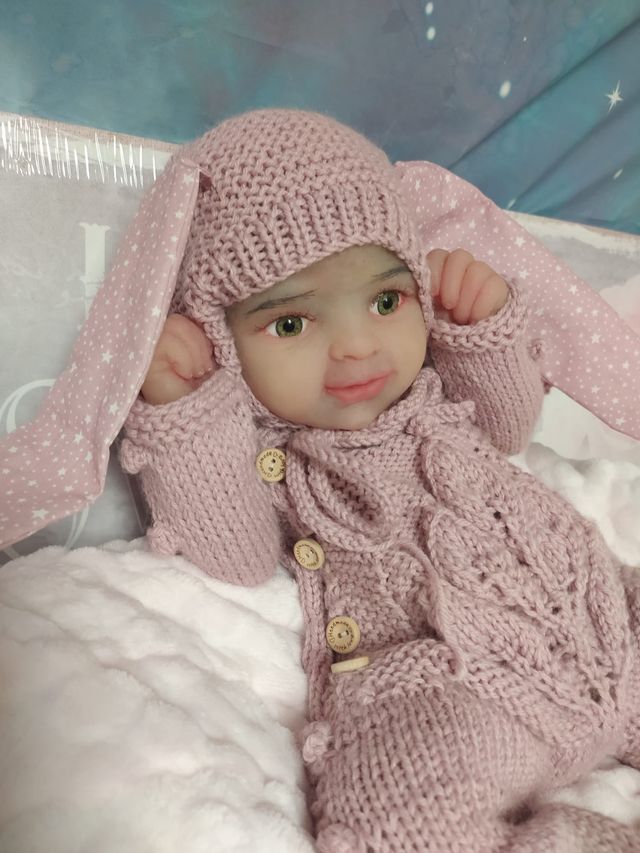 Reborn silicona 50 cm sistema pipí