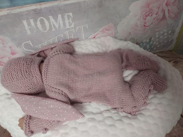 Reborn silicona 50 cm sistema pipí