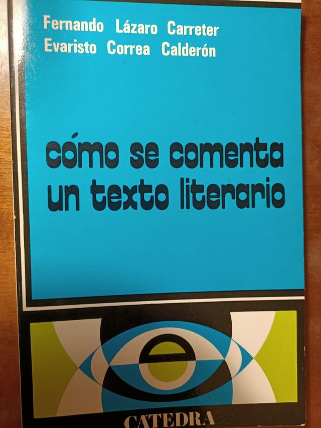 Libro para aprender a comentar textos literarios