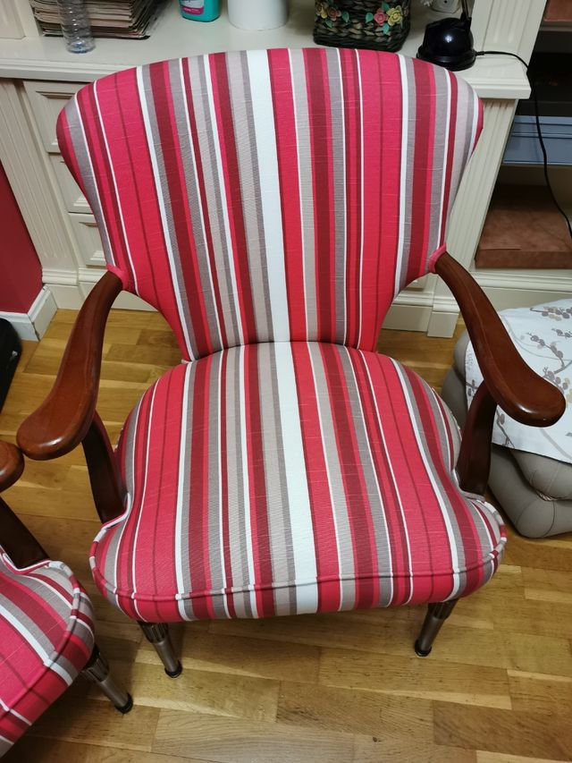 Sillones tapizados Conjunto de tres