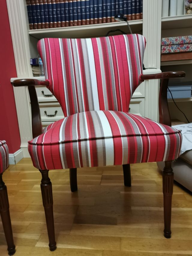 Sillones tapizados Conjunto de tres