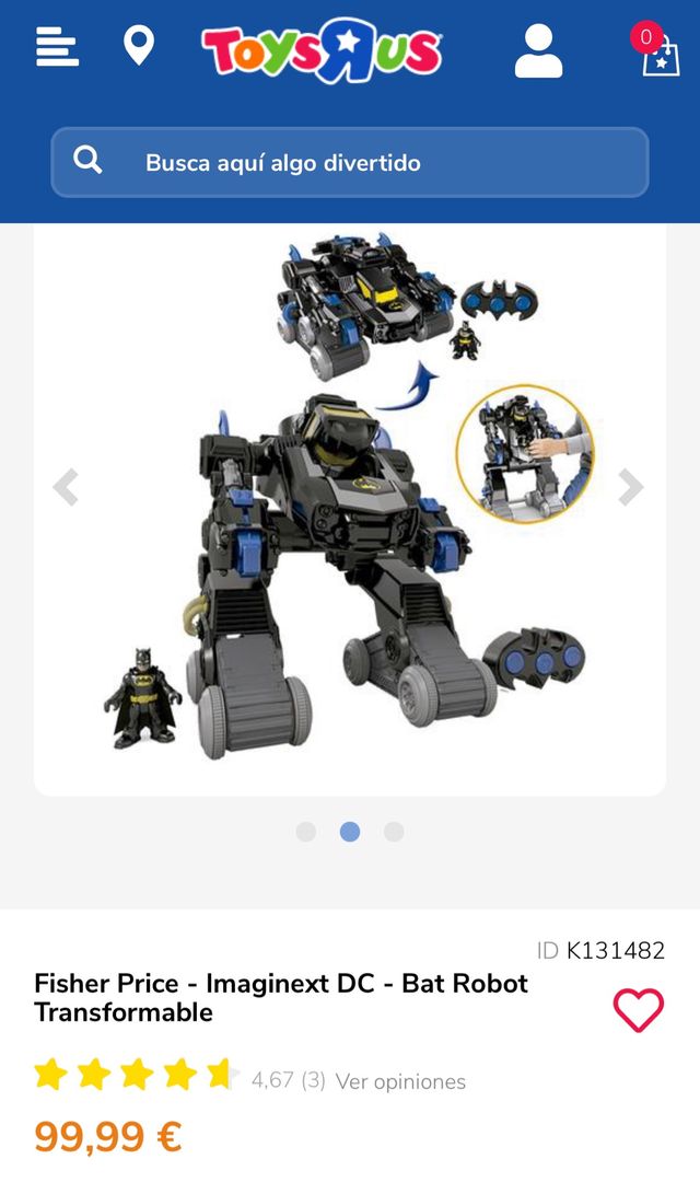 Batman robot imaginext control remoto