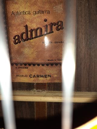 Guitarra clásica ADMIRA CARMEN de segunda mano por 200 EUR en Granada en  WALLAPOP