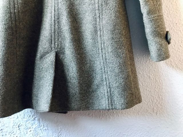 Abrigo gris de lana, Zara