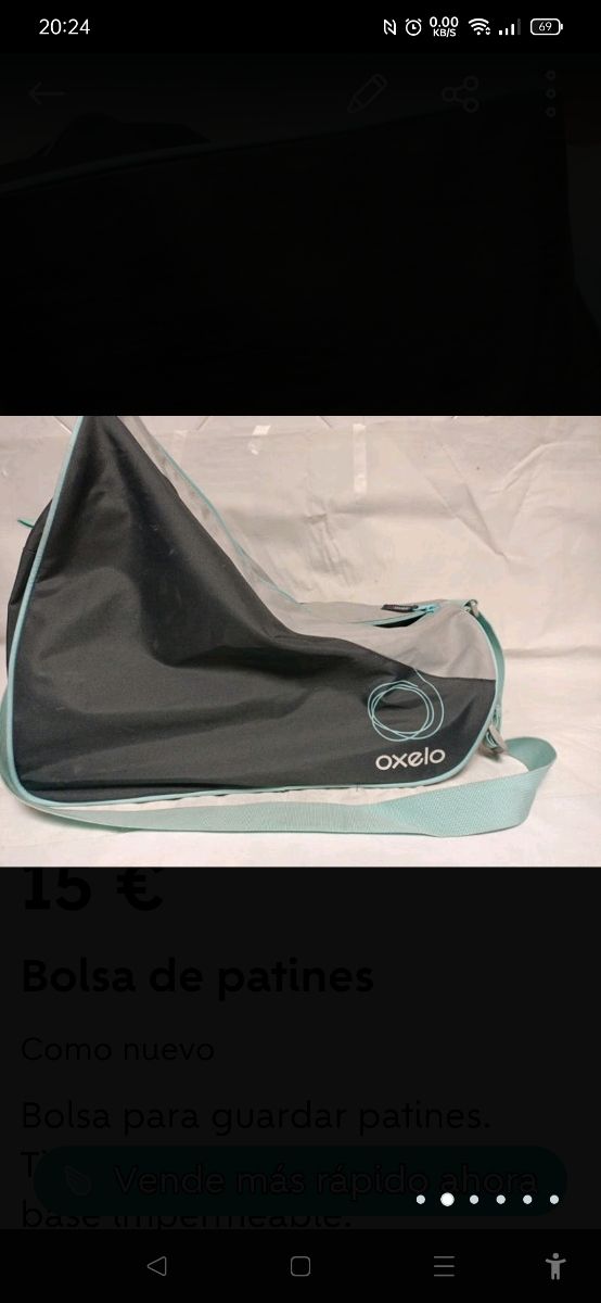 Patines de linea más la bolsa