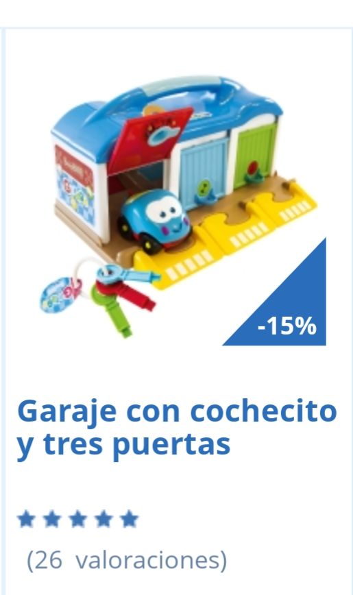 Garaje con 3 cochecitos y llaves, como nuevo