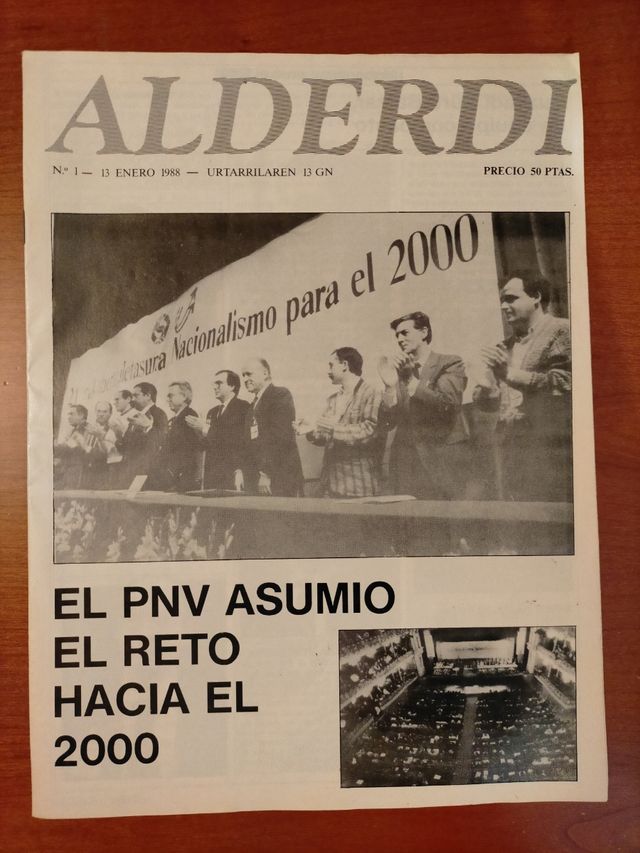 n°1 Revista ALDERDI de 1988 PNV