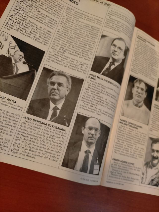 n°1 Revista ALDERDI de 1988 PNV