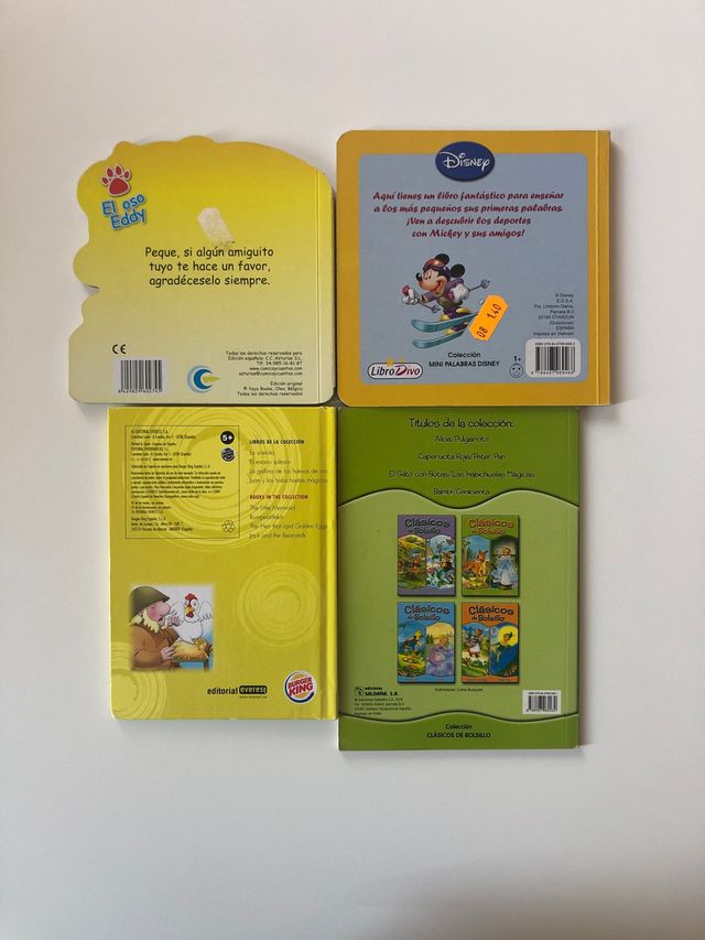 Set de 4 cuentos infantiles