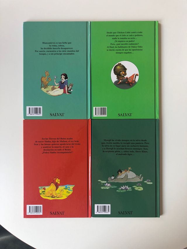 Set de 4 cuentos de Disney