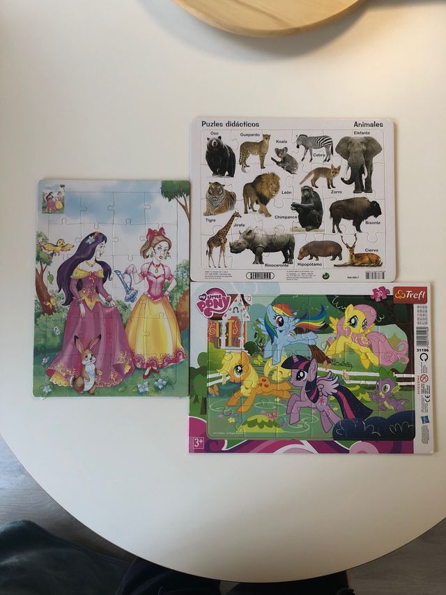Set de 3 puzzles infantiles