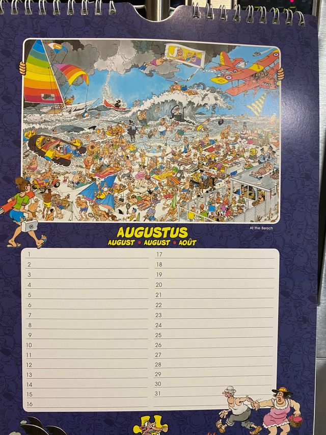 Calendario pared Jan Van Haasteren puzzle