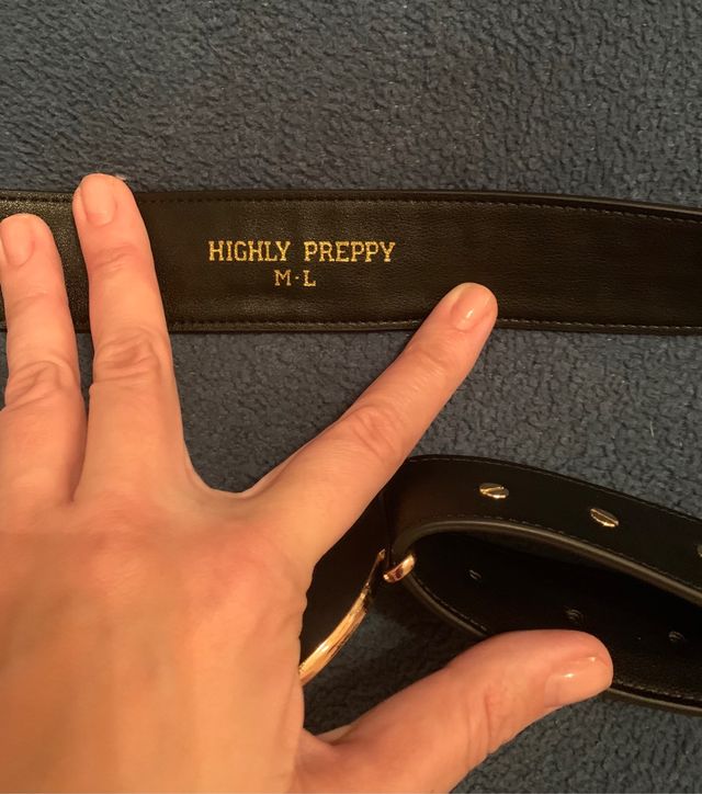 Cinturón mujer marca highly preppy