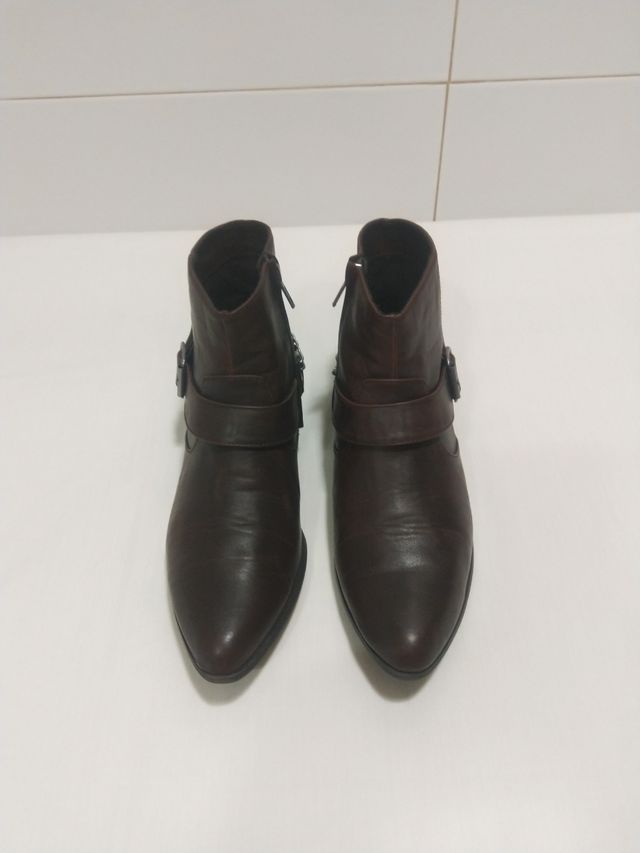 Botín Mujer Zara piel sintética como nuevos T. 38