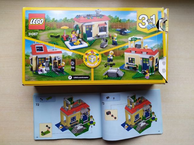 caja vacía y folleto Lego 31067.