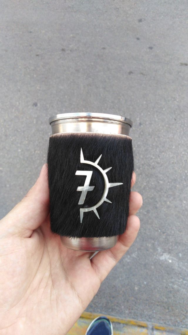 Vaso piel de toro personalizado