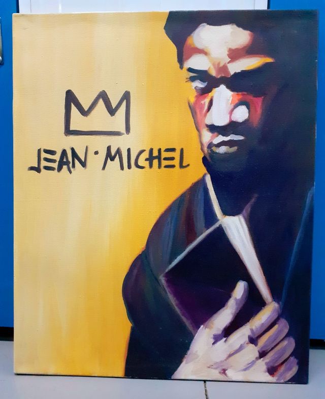 Retrato al óleo de Jean-Michel Basquiat