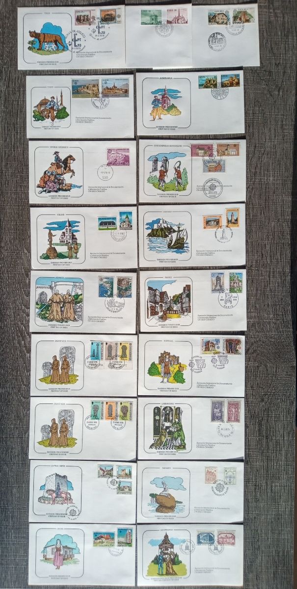 SELLOS SOBRES 1er Día TEMA 🇪🇺 EUROPA