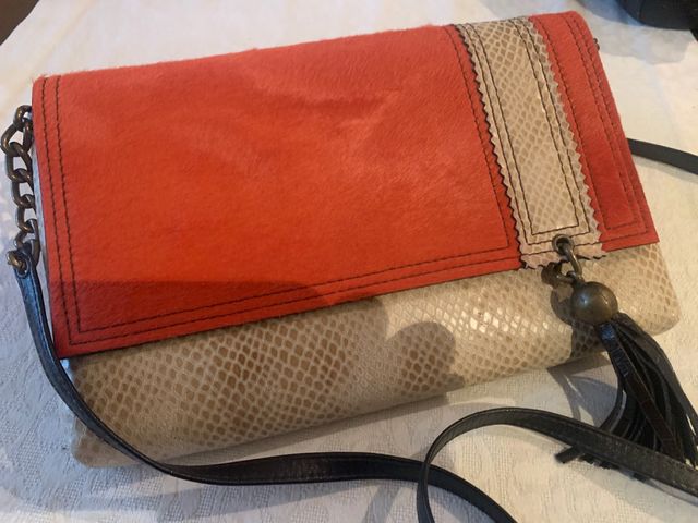 Bolso artesano piel becerro