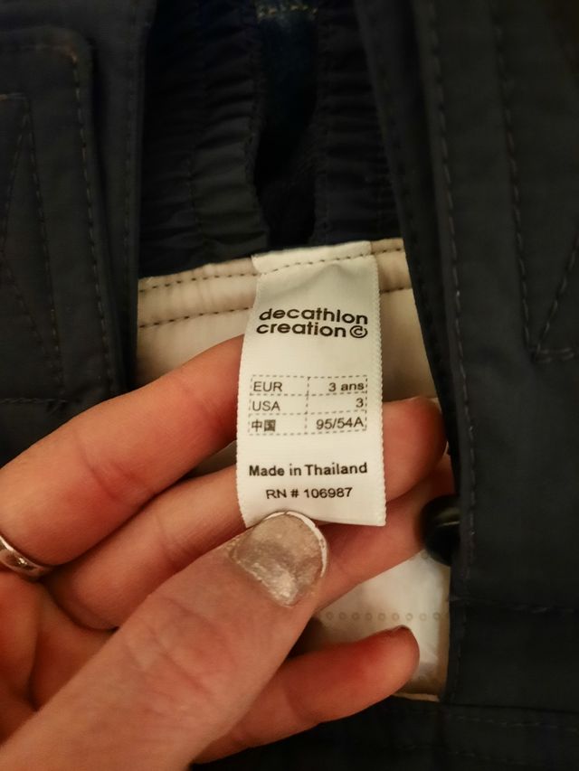 Mono/ ropa nieve niño.