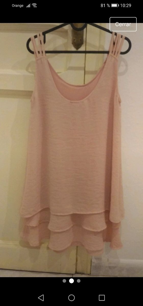 vestido rosa palo de NKN