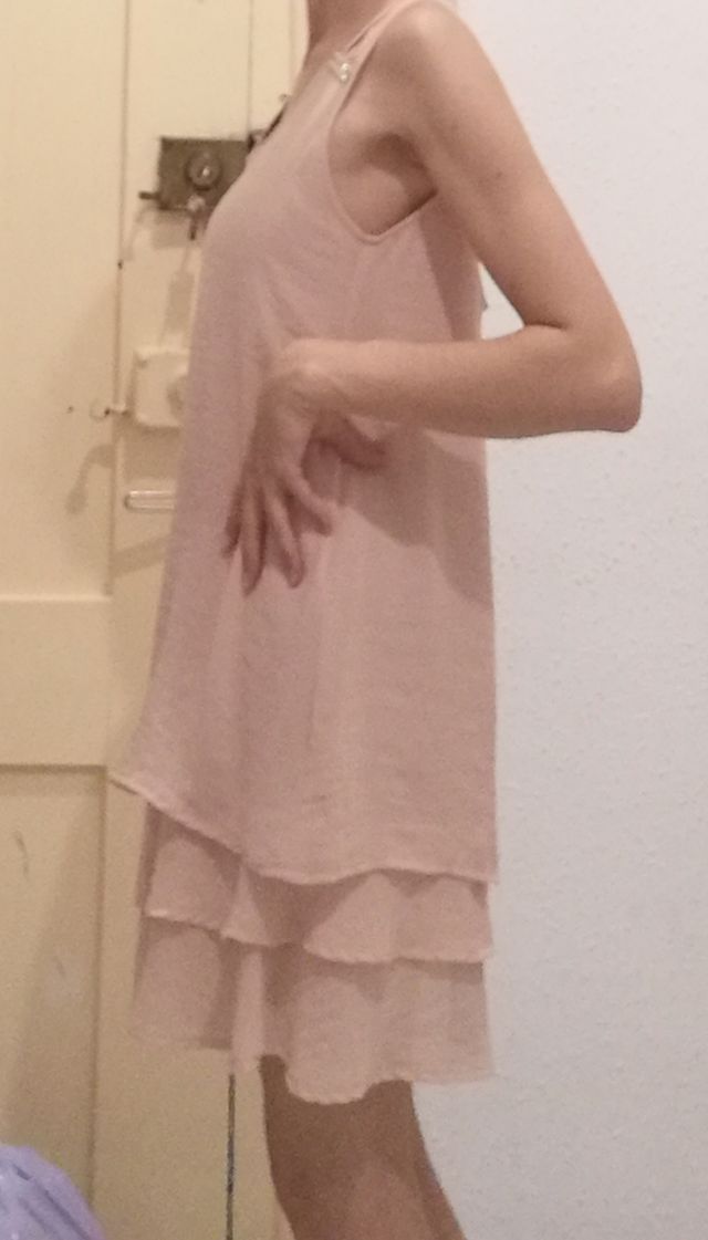 vestido rosa palo de NKN