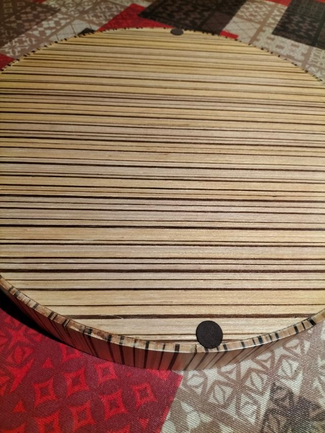 Fuente de aperitivo de madera