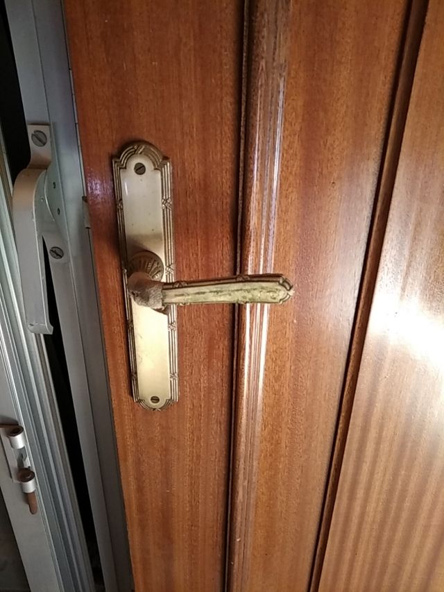 Puerta de madera maciza