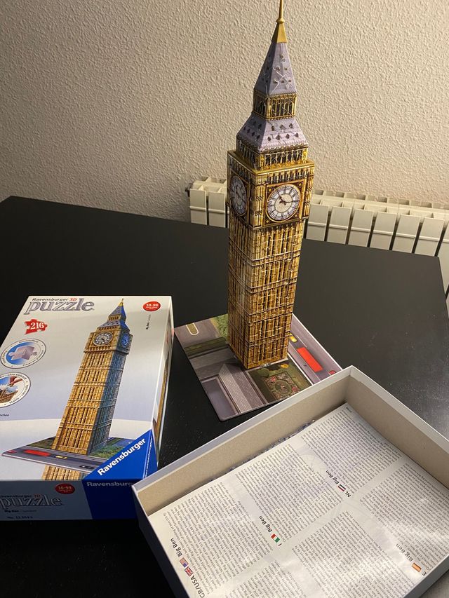 Puzzles 3D Ravensburger Torre Eiffel y Big Ben