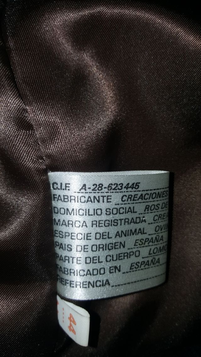 Abrigo de piel animal