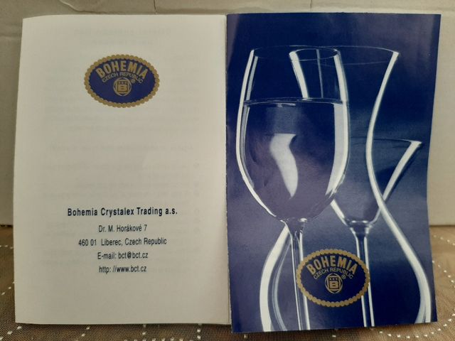 Vasos cristal de Bohemia