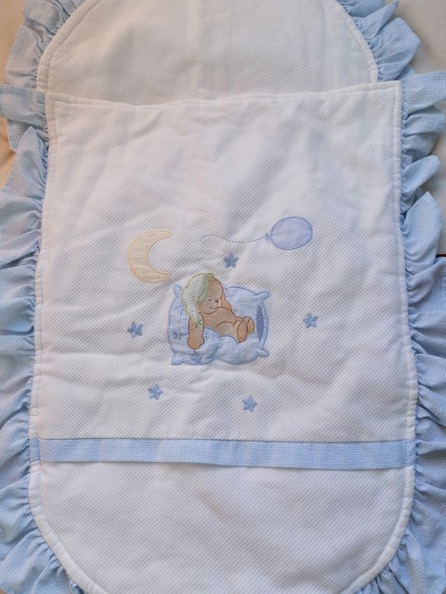 Ropa para capazo azul