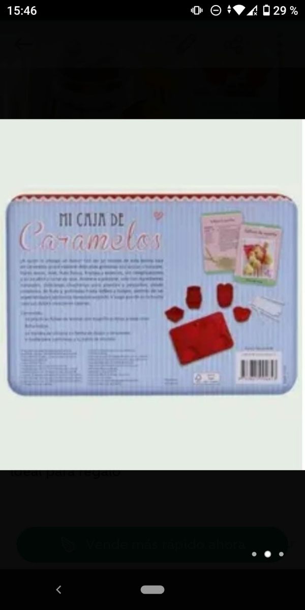 kit nuevo para hacer caramelos en caja metálica