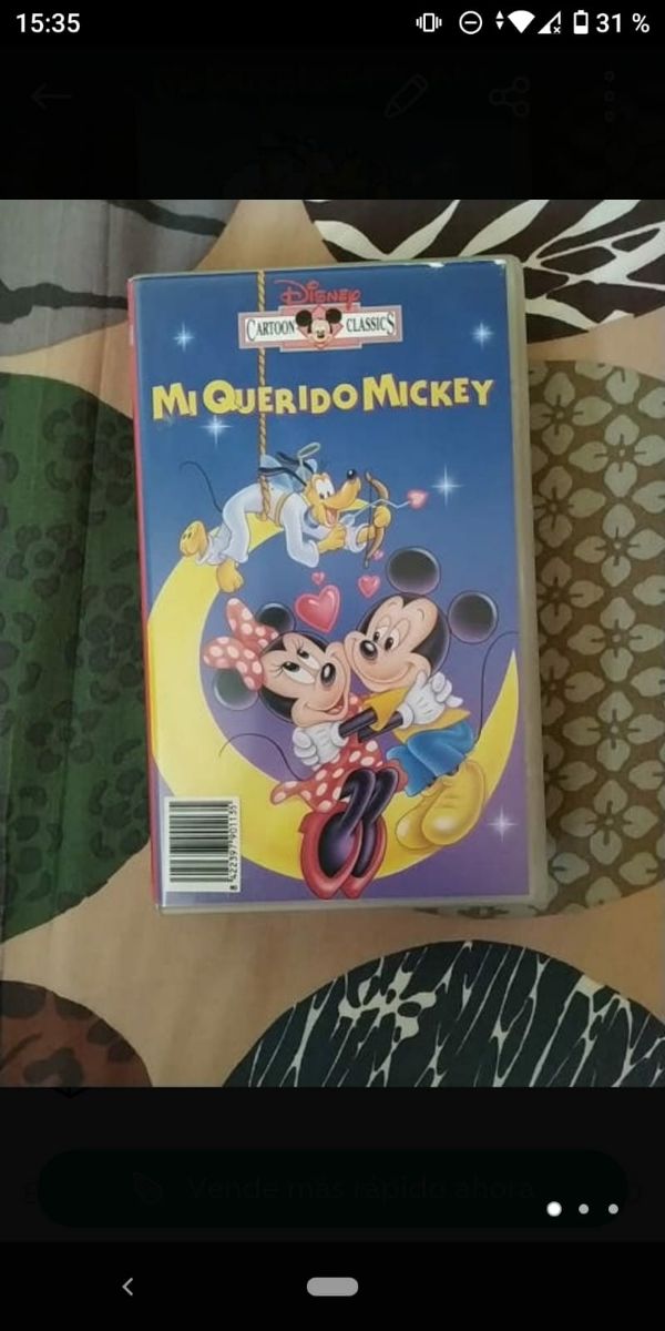 película VHS mi querido Mickey Disney classics