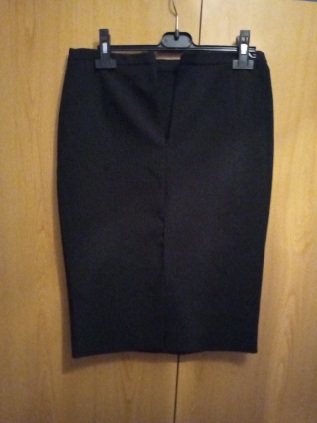 falda zara negra