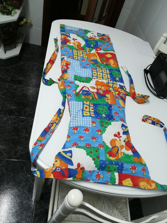 Trona de viaje, hecha a mano