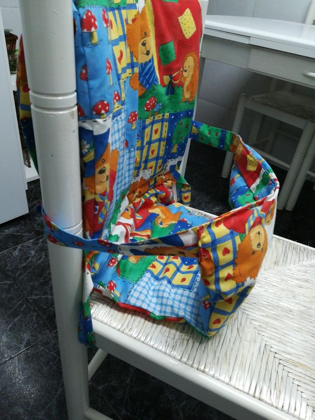 Trona de viaje, hecha a mano