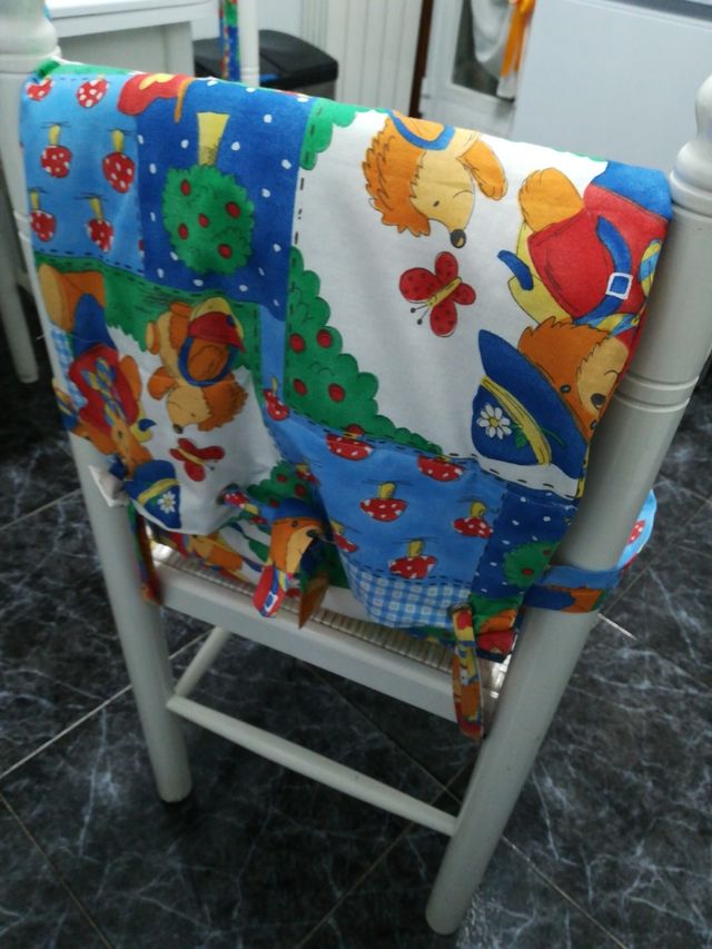 Trona de viaje, hecha a mano