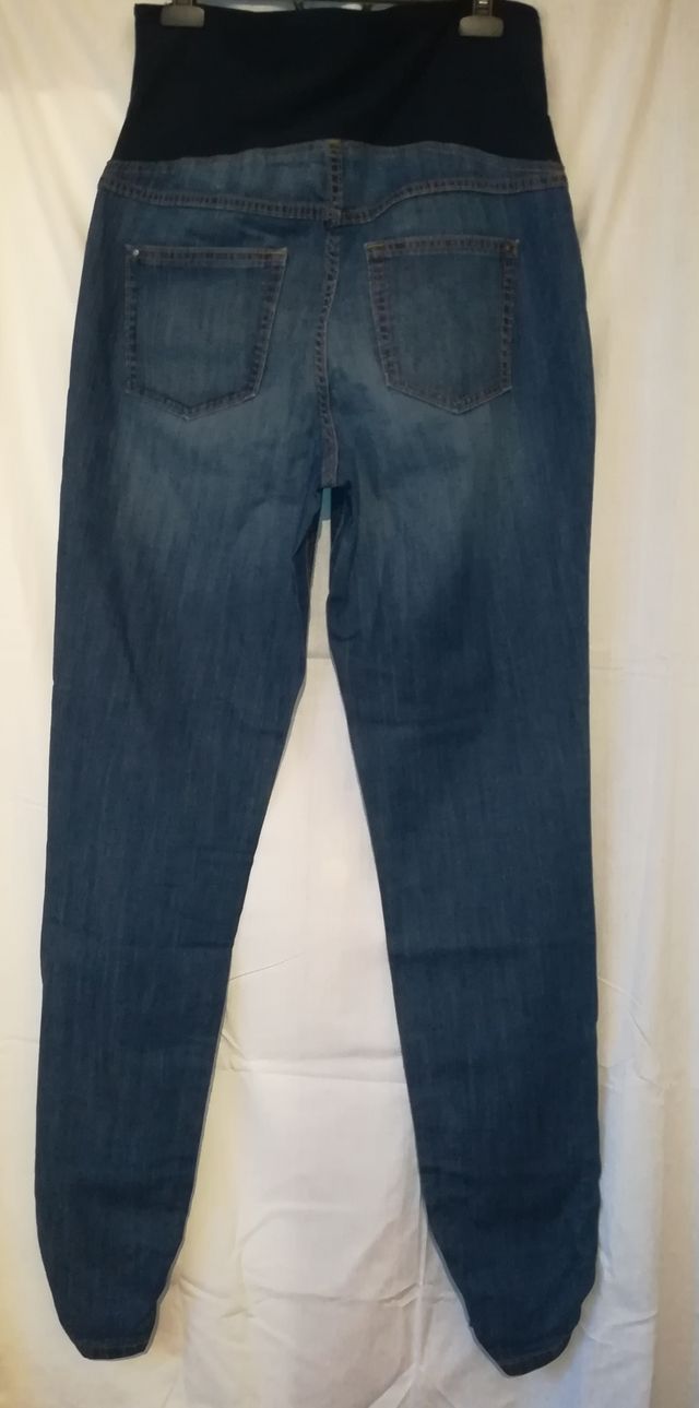 PREMAMÁ: CAMISA y PANTALÓN VAQUERO, TALLA L