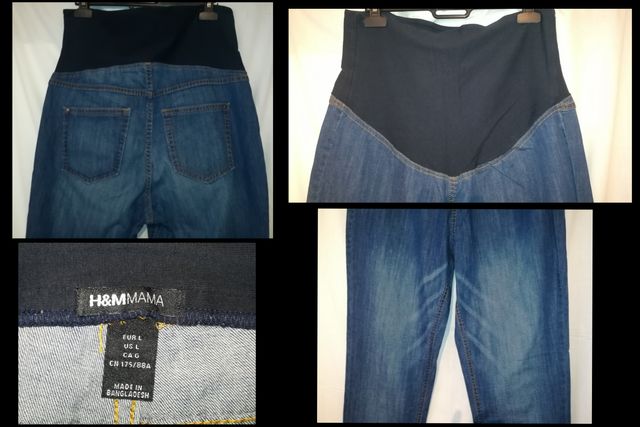 PREMAMÁ: CAMISA y PANTALÓN VAQUERO, TALLA L