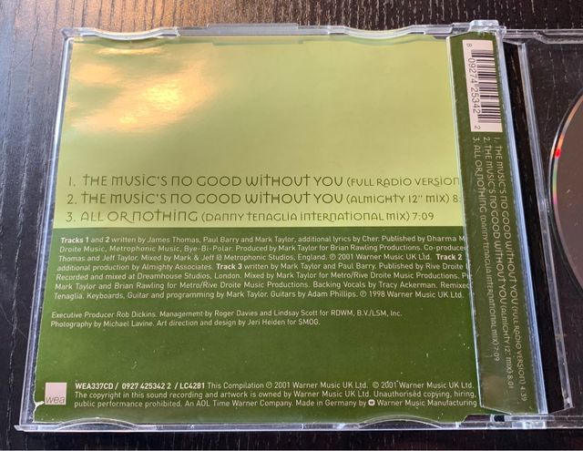 Cher The Music's No Good Without You Remixes 