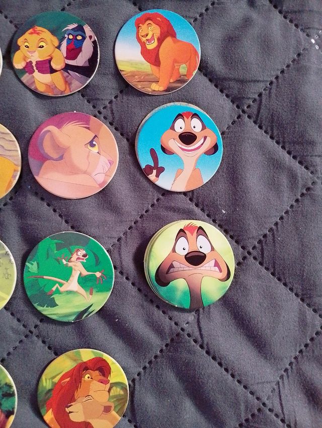 Tazos Panini Caps El Rey León Disney