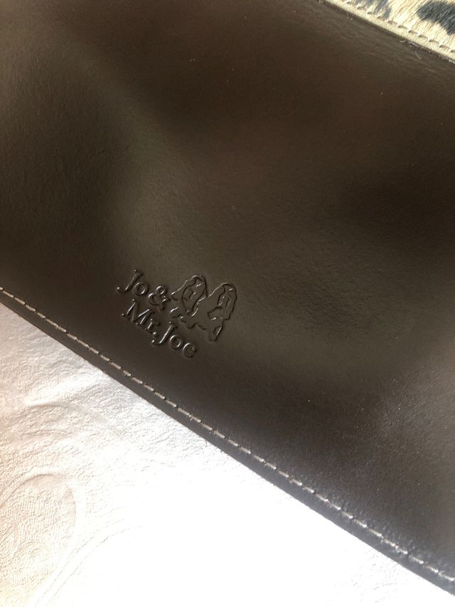 Bolso bandolera piel y pelo potro marron