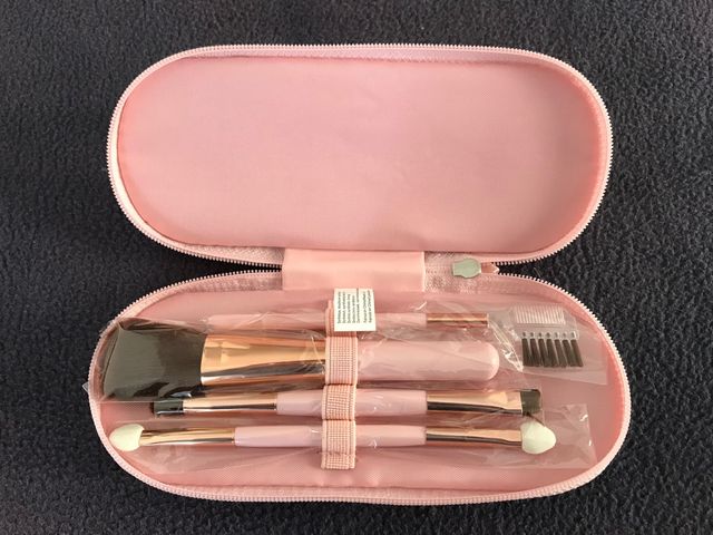 Juego Brocha Maquillaje Color Rosa