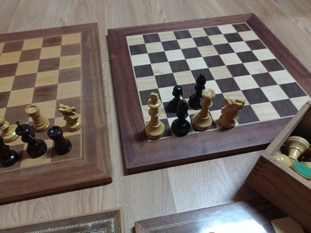 tableros de ajedrez y damas