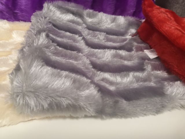 Cojines de pelo efecto visón 40x40cm