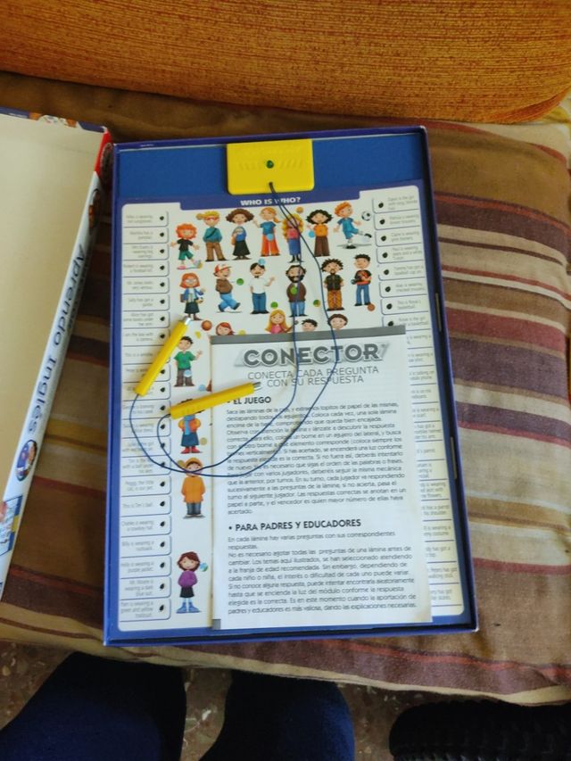 juego conector aprendo inglés .