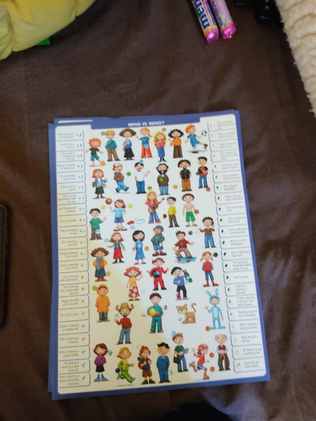 juego conector aprendo inglés .